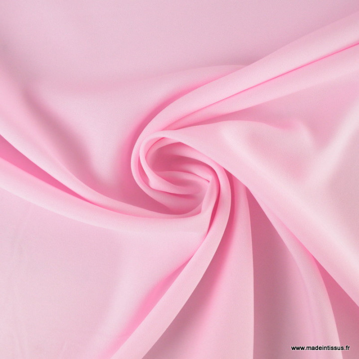 Tissu Burlington rose clair au mètre