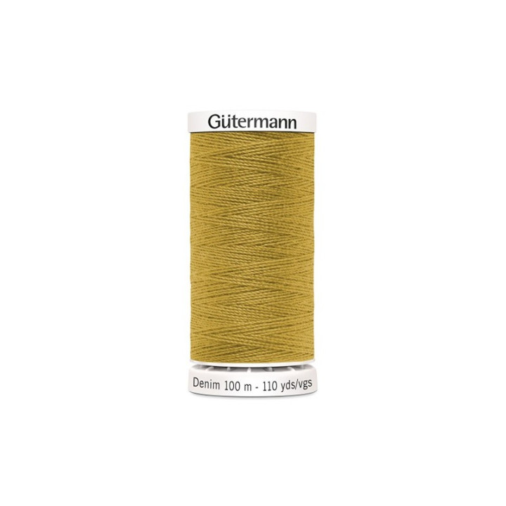 Bobine de fil jean jaune Gutermann 100 m - N°1310