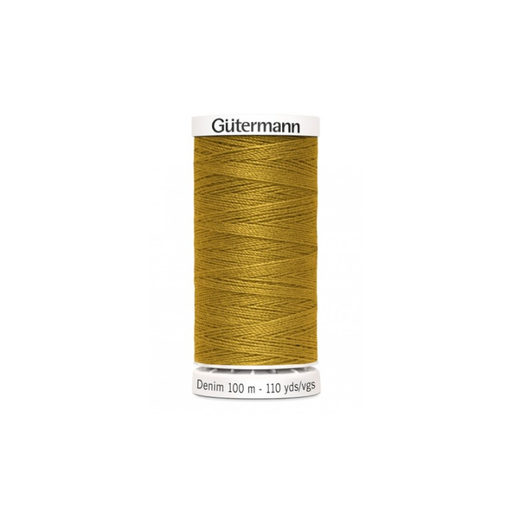 Bobine de fil jean moutarde Gutermann 100 m - N°1970
