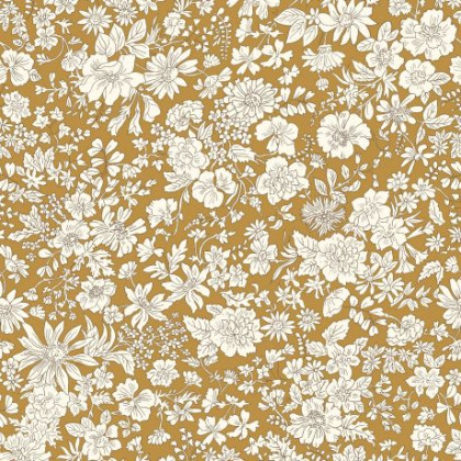 Tissu Liberty Fabrics - collection Emily Belle - Moutarde Gold - oeko tex