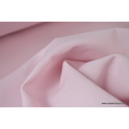 Tissu demi natté coton grande largeur rose