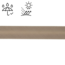 Biais d'extérieur imperméable anti UV 20 mm - Taupe