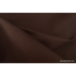 Tissu demi natté coton grande largeur marron