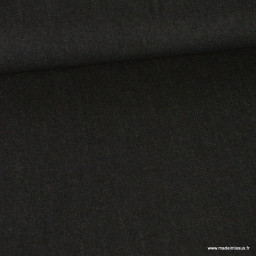 Tissu jean coton coloris noir