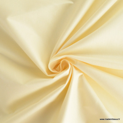 Tissu doublure d'ameublement grande largeur chintz coloris ivoire