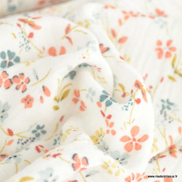 Double Gaze Coton Oeko-Tex 130gr/m2 – Largeur 160cm – Vente Au Mètre – Fabriqué En France