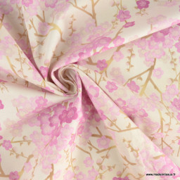 Tissu Popeline motif fleurs Primrose - Robert Kaufman, collection Imperial