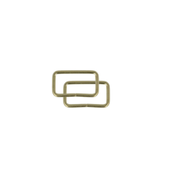 Passant rectangle 32mm finition Or (lot de 2)