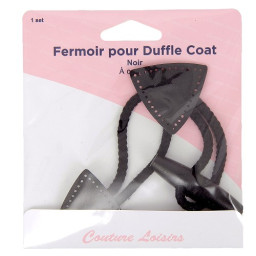 Brandebourg simili pour duffle coat - Noir