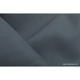 Tissu demi natté coton grande largeur gris