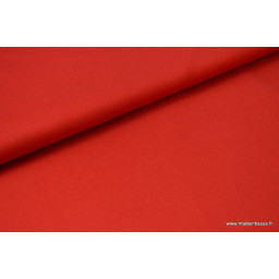 Tissu satin microfibre fluide uni rouge x50cm