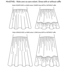 Patron Robe - Blouse MiniEthel 2 au 14 ans - PM Pattern