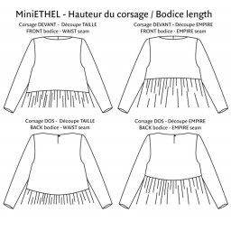 Patron Robe - Blouse MiniEthel 2 au 14 ans - PM Pattern