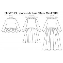 Patron Robe - Blouse MiniEthel 2 au 14 ans - PM Pattern