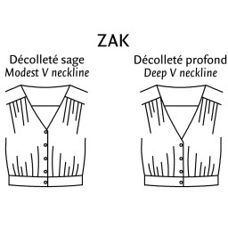 Patron de robe, crop-top Zak - P&M Patterns