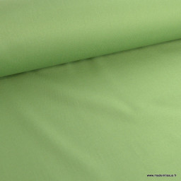 Tissu gabardine de coton coloris vert Ortie - oeko tex