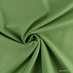 Tissu gabardine de coton coloris vert Ortie - oeko tex
