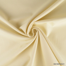 Tissu gabardine de coton coloris Ecru - oeko tex
