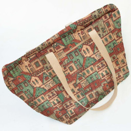 Liège naturel motif maison Urban Cork - katia fabrics