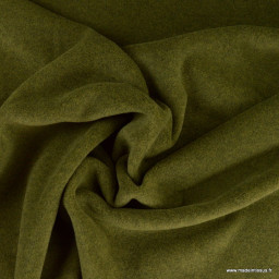 Tissu Polaire Made in France haut de gamme vert mousse - oeko tex