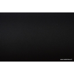Tissu Sergé lourd coton noir 300gr/m² pour vêtement de travail