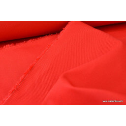 Tissu Sergé lourd coton rouge 300gr/m² pour vêtement de travail