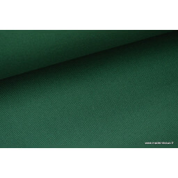 Tissu Sergé lourd coton vert sapin 300gr/m² pour vêtement de travail