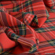 Tissu Tartan écossais rouge