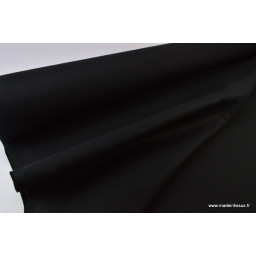 Sergé mi-lourd coton noir 260gr/m² x50cm