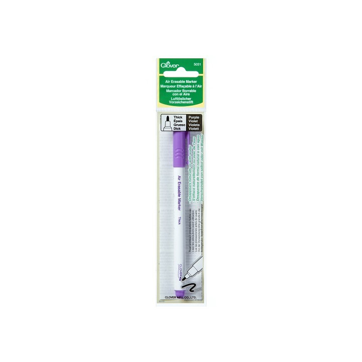 Stylo Effaçable à L'air Pour Tissu - Marqueur Temporaire Couture, Disparaît Seul, Idéal Pour Patron Et Broderie