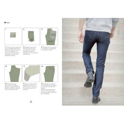 Livre Monsieur Couture : 16 modèles pour hommes du XS au XXL
