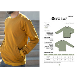 Livre Monsieur Couture : 16 modèles pour hommes du XS au XXL