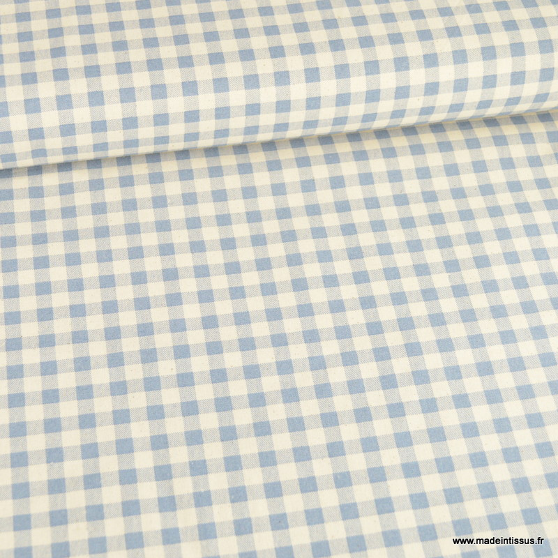 GAMUSI Lot De 6 Serviettes Tissu Vichy Coton Bleu 45x45cm - Résistantes Hôtellerie, Lavables, Design Intemporel Pour Table Maison Ou Restaurant