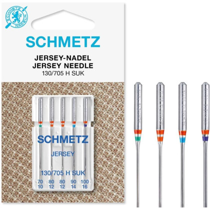 Aiguilles assortiment jersey Schmetz - carte de 5