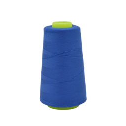 Cône de fil à coudre 100% polyester bleu Royal - 3000 yards
