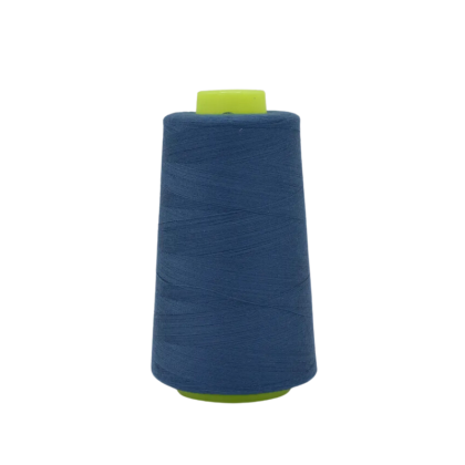 Cône de fil à coudre 100% polyester bleu Denim - 3000 yards
