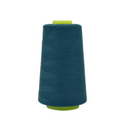 Cône de fil à coudre 100% polyester bleu pétrole - 3000 yards