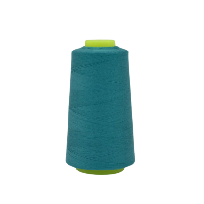 Cône de fil à coudre 100% polyester bleu pétrole clair Paon - 3000 yards