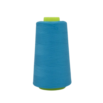 Cône de fil à coudre 100% polyester bleu pétrole turquoise - 3000 yards