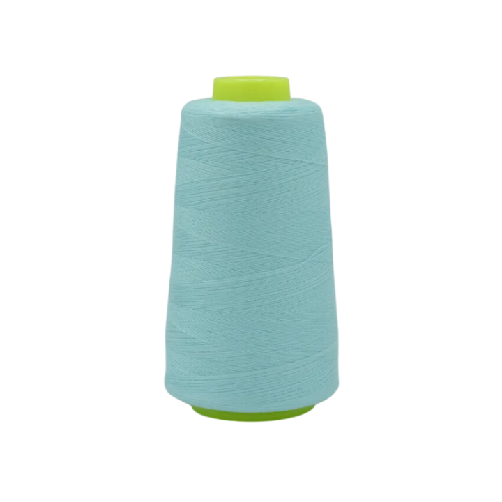 Cône de fil à coudre 100% polyester bleu Aqua - 3000 yards