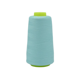 Cône de fil à coudre 100% polyester bleu Aqua - 3000 yards