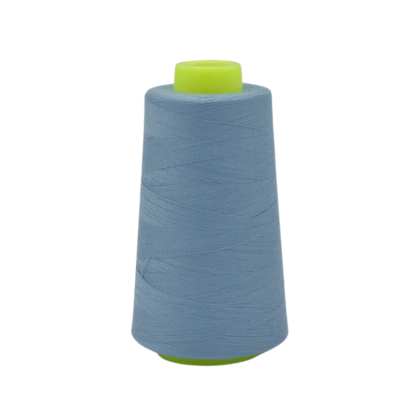 Cône de fil à coudre 100% polyester bleu poussière - 3000 yards