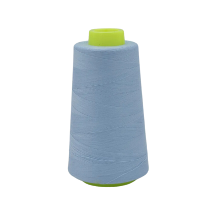Cône de fil à coudre 100% polyester bleu bébé - 3000 yards