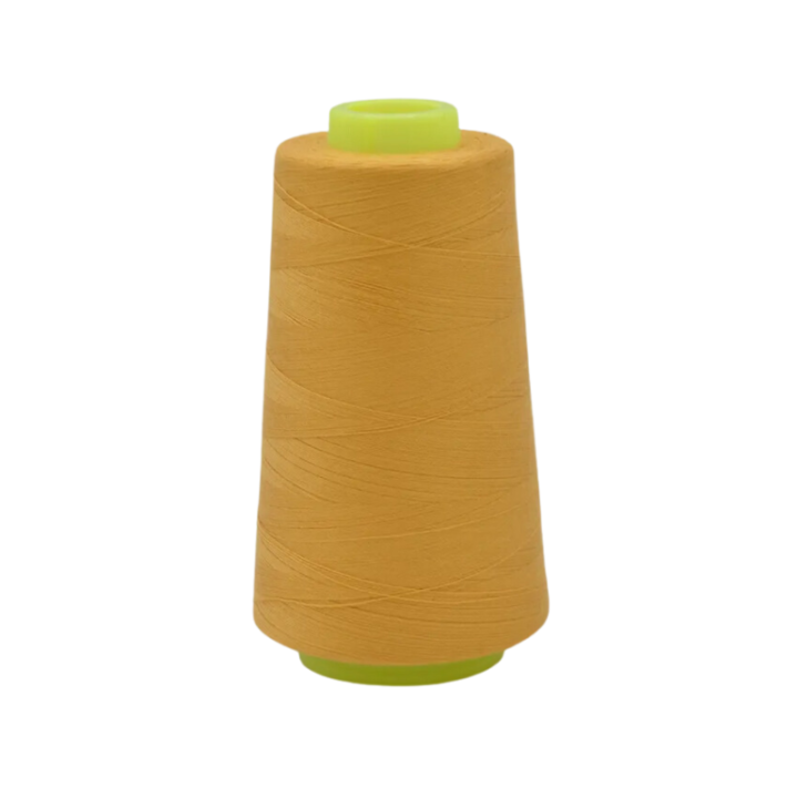 Cône de fil à coudre 100% polyester Ocre moutarde - 3000 yards