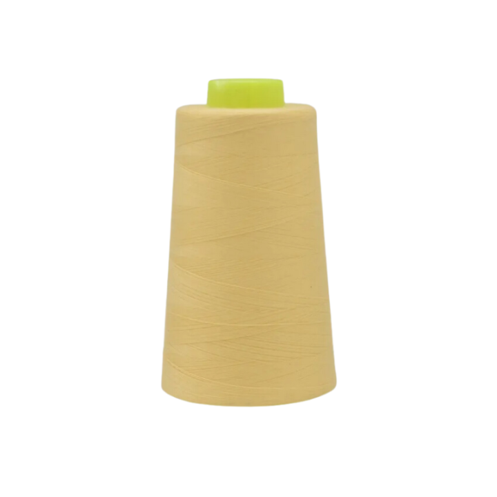 Cône de fil à coudre 100% polyester Jaune clair - 3000 yards