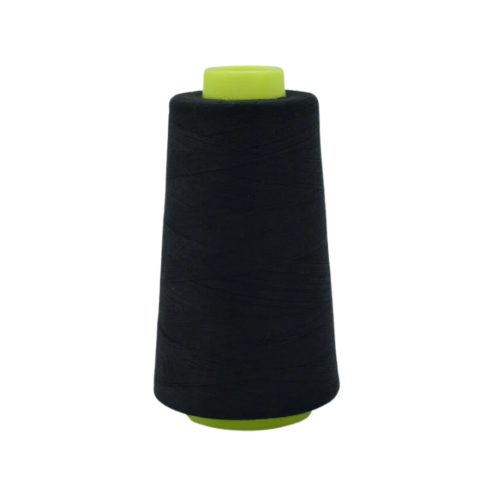 Cône de fil à coudre 100% polyester Noir - 3000 yards