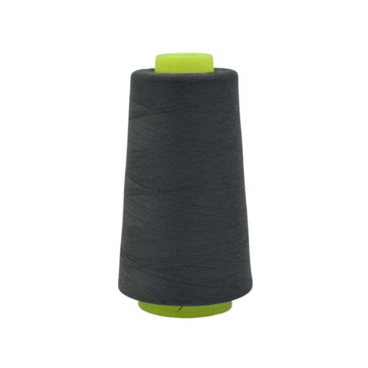 Cône de fil à coudre 100% polyester Gris foncé - 3000 yards