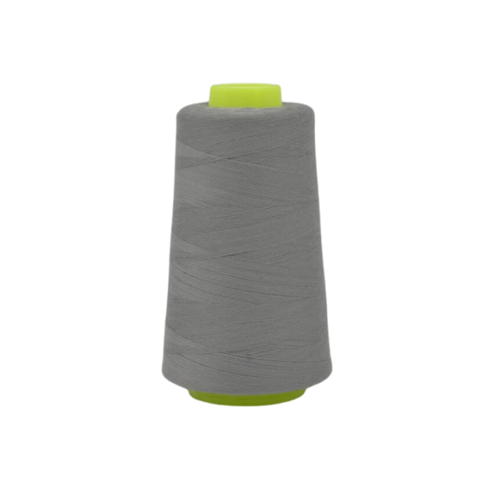 Lot De 4 Bobines Fil à Coudre Surjeteuse Gris Clair 2743 M - 100% Polyester NE 40/2