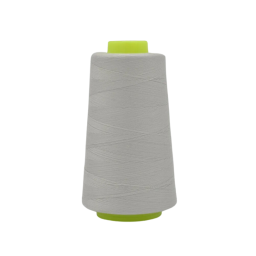 Cône de fil à coudre 100% polyester Gris argenté - 3000 yards
