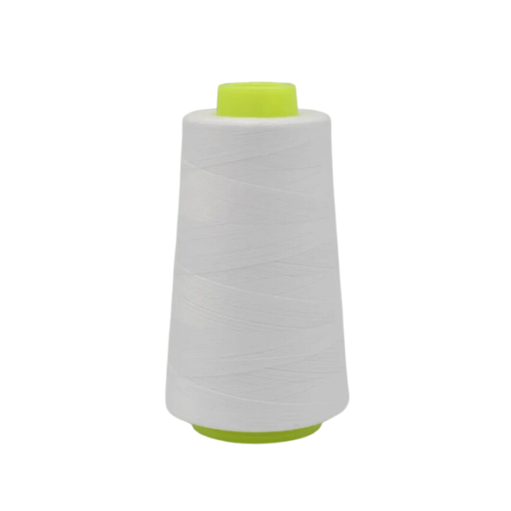 Cône de fil à coudre 100% polyester Blanc - 3000 yards